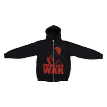 Load image into Gallery viewer, "Women Love War" Zip Up Hoodie